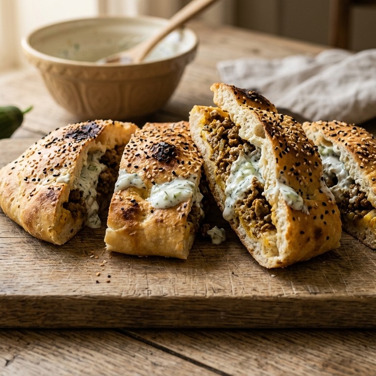 Gevuld Turks brood