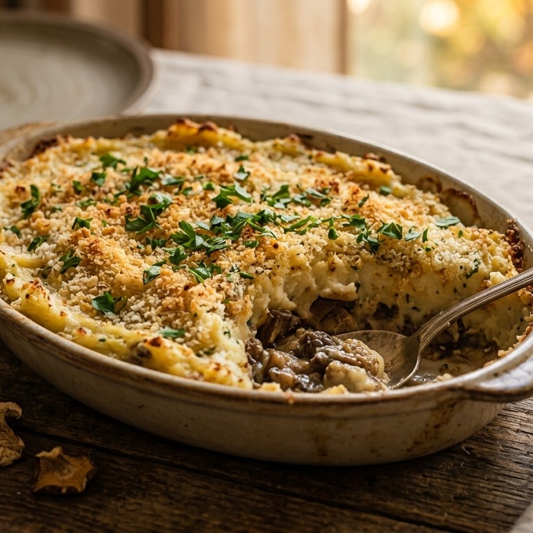 Gevulde aardappelpuree uit de oven