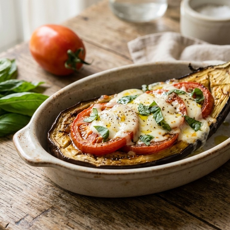 Gevulde aubergine