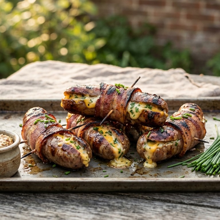 Gevulde BBQ-braadworst