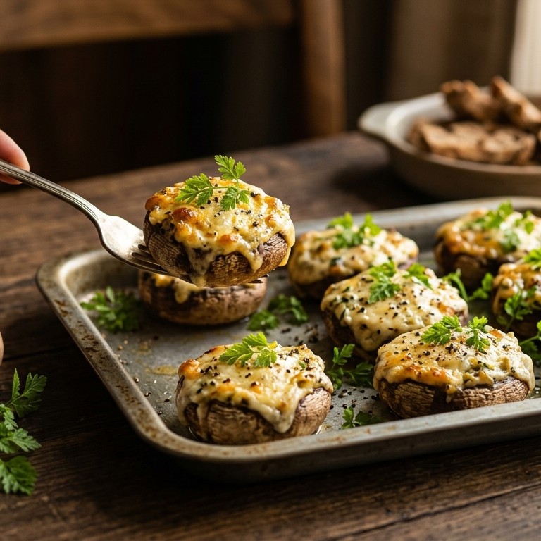 Gevulde champignons