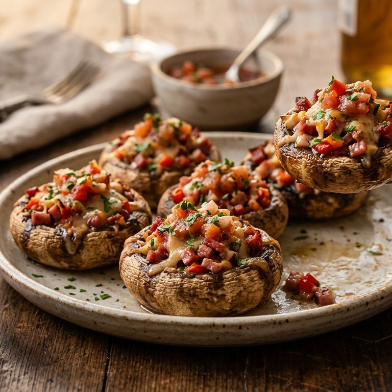 Gevulde champignons