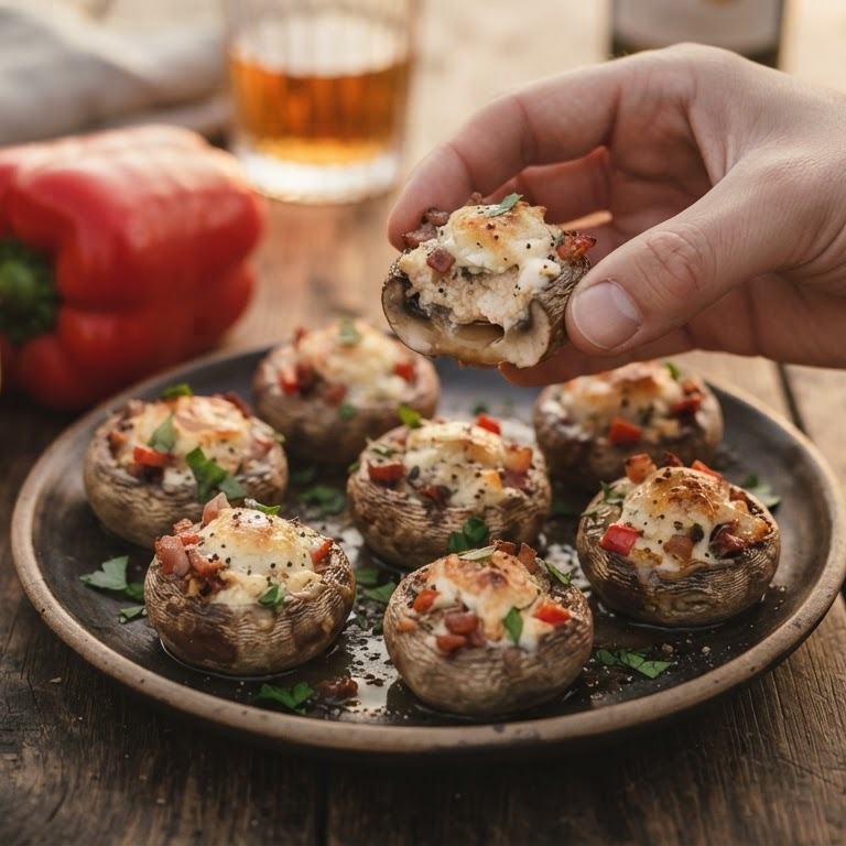 Gevulde champignons
