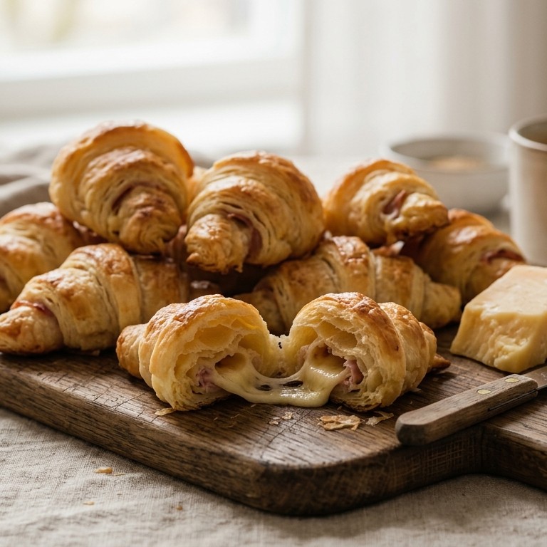 Gevulde croissantjes