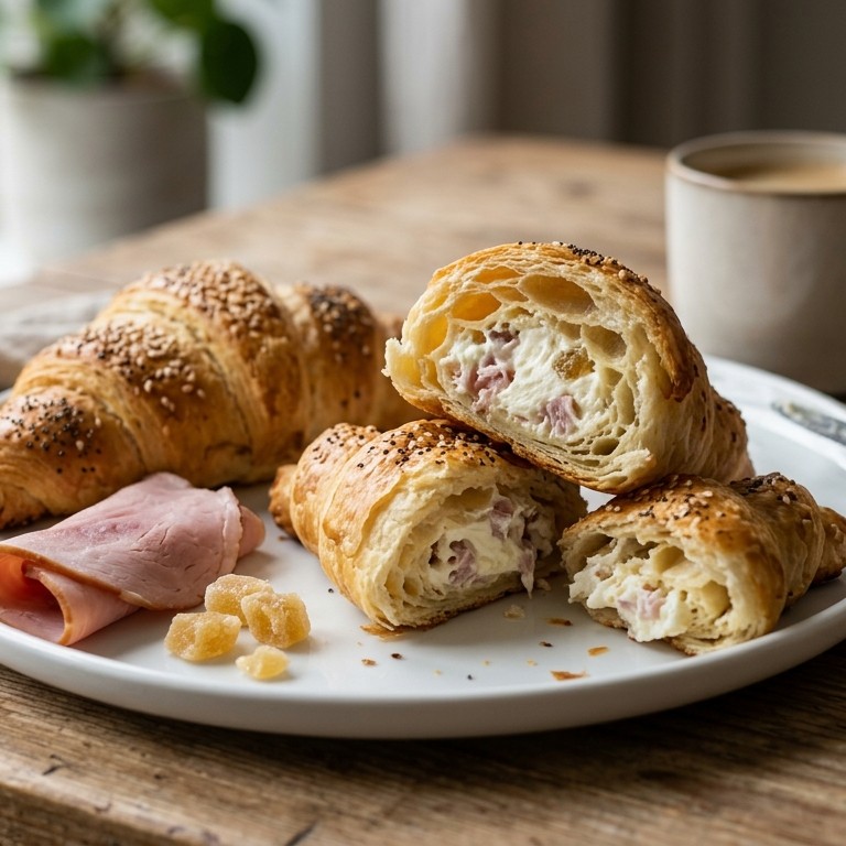 Gevulde croissants met monchou