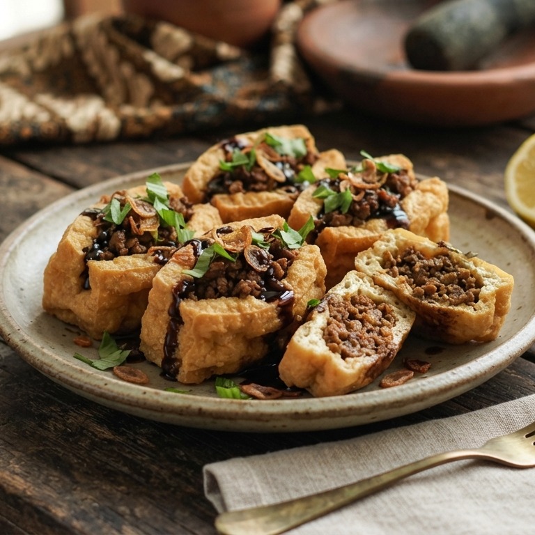 Gevulde gebakken Tahu