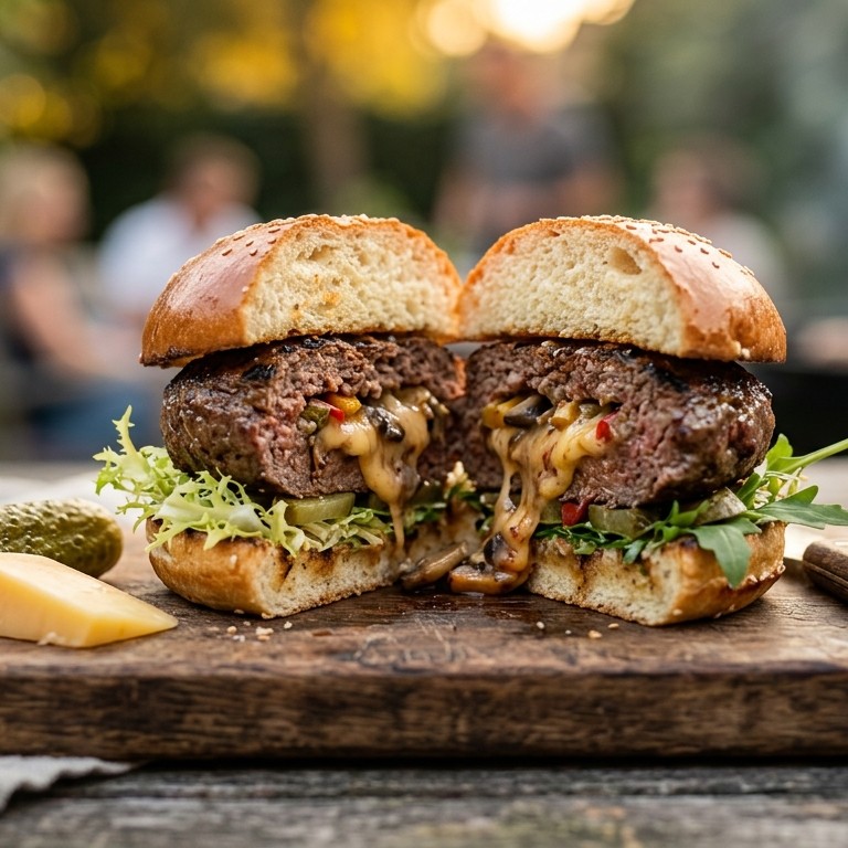 Gevulde hamburger