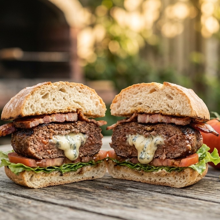 Gevulde hamburger