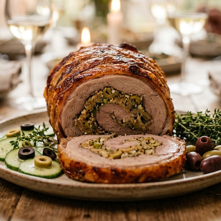 Gevulde lamsrollade