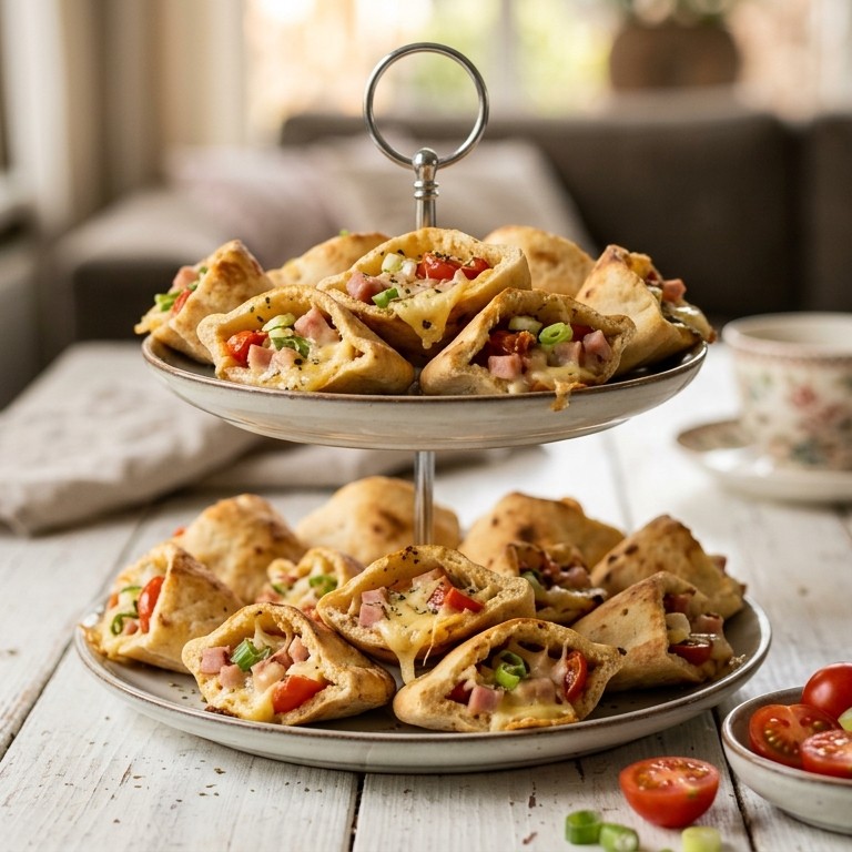 Gevulde minipita's voor high tea