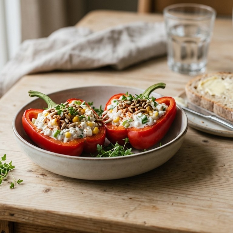 Gevulde paprika met groenten