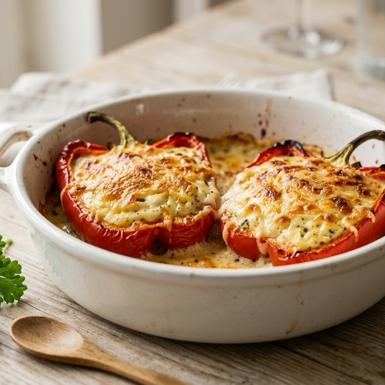 Gevulde paprika met huttenkase