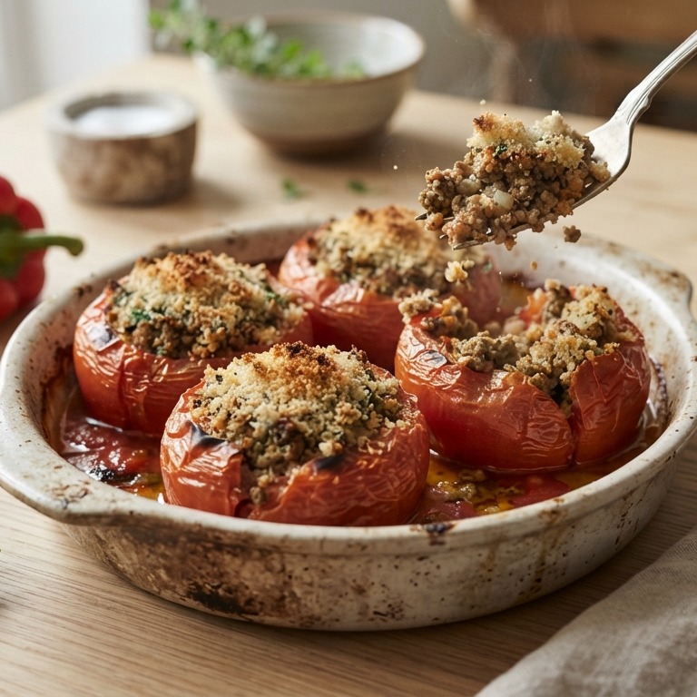 Gevulde tomaten met gehakt