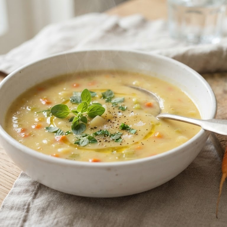 Gezonde aardappelsoep voor maag en darm