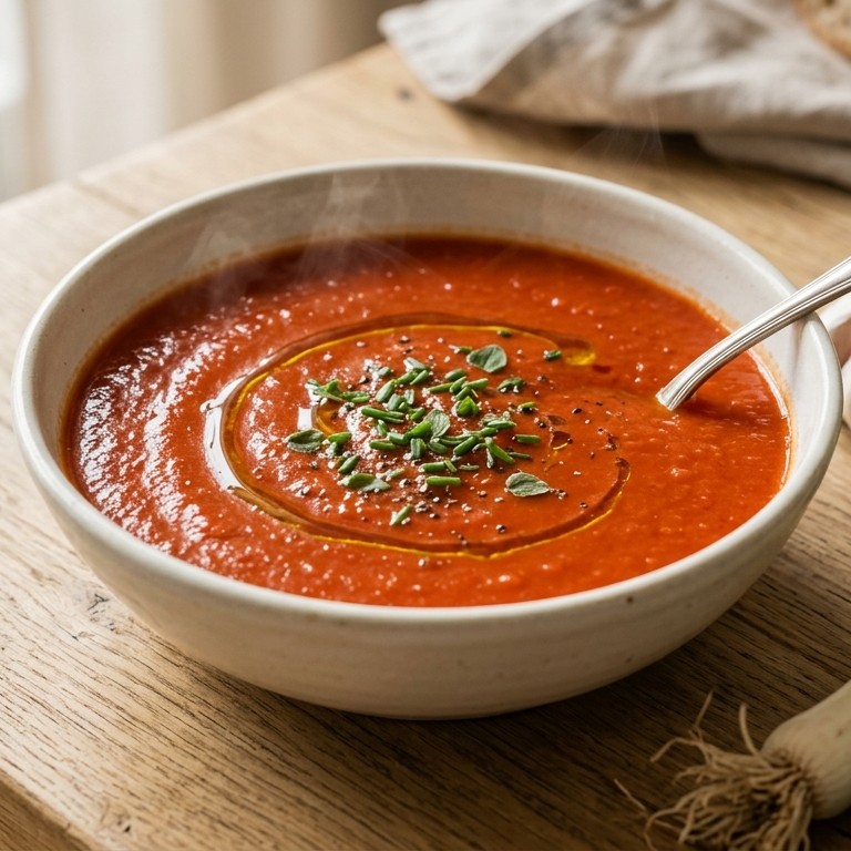 Gezonde tomatensoep
