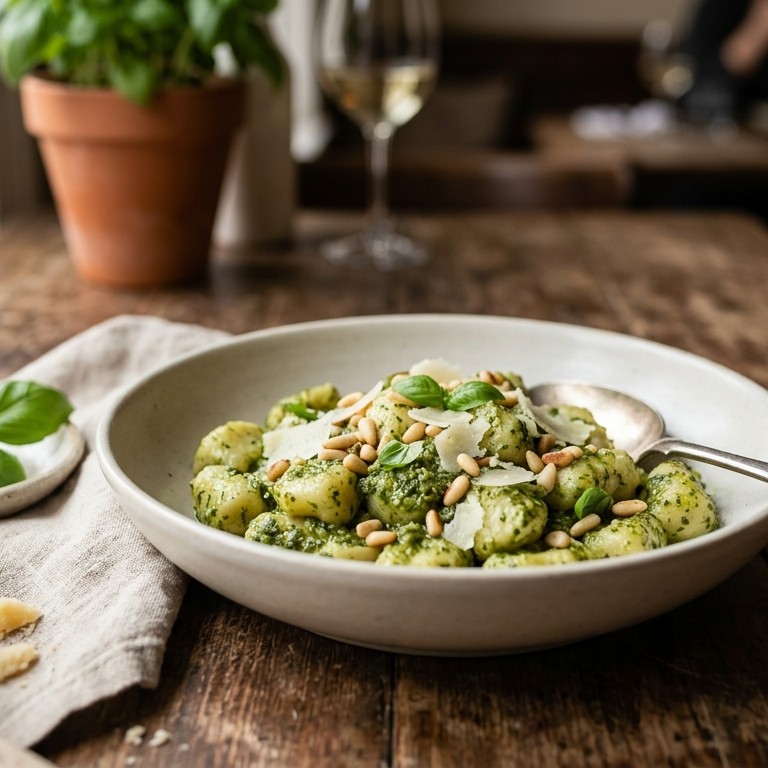 Gnocchi met pesto