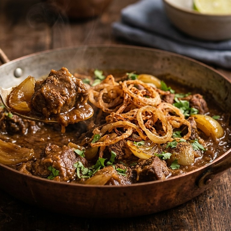 Gosht dopiaza (Lamsvlees met uien)