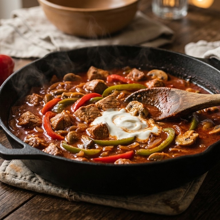 Goulash, snel klaar