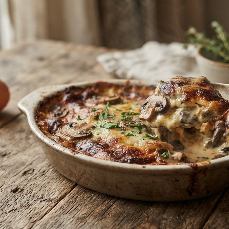 Gratin de champignons