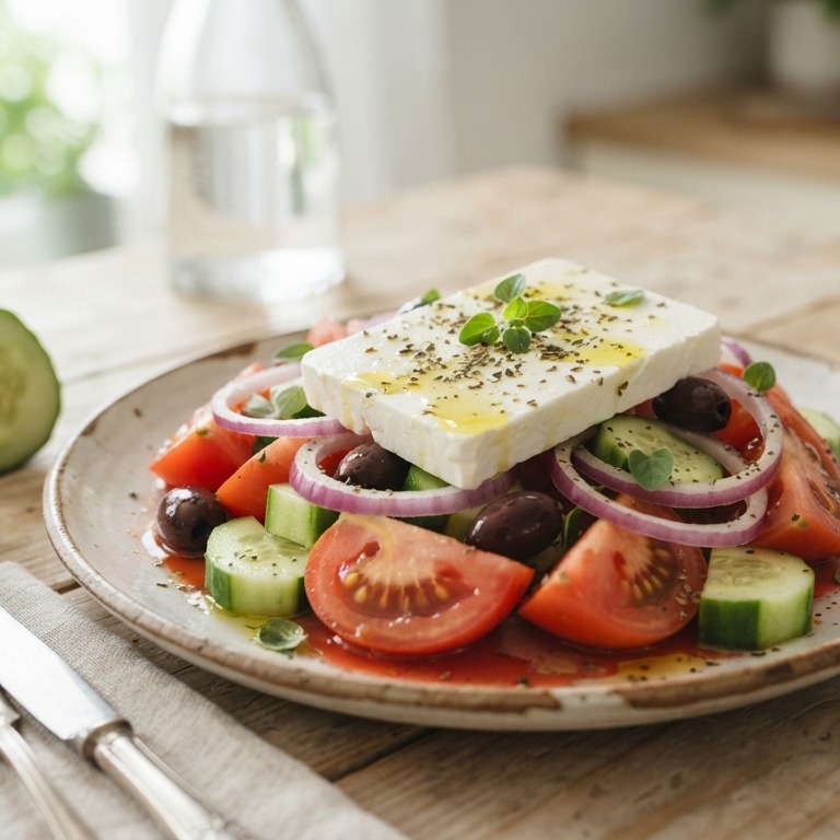 Griekse farmer salade