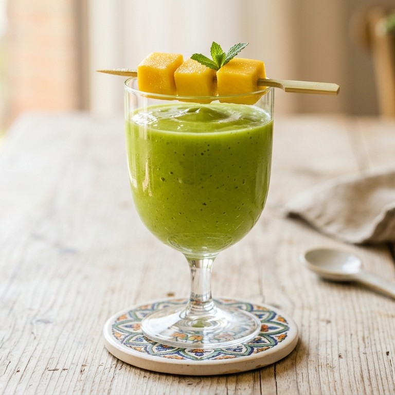 Groene smoothie: andijvie-mango