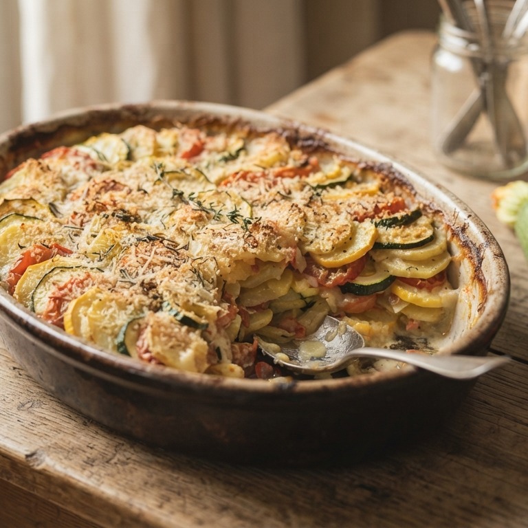 Groenten-aardappelschotel uit de oven