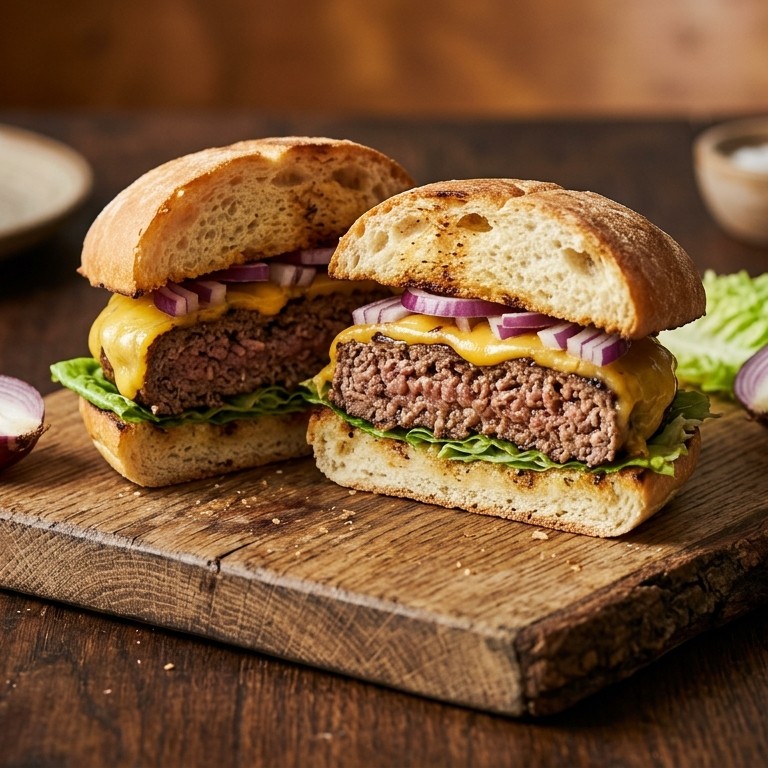 Grote papa's hamburger