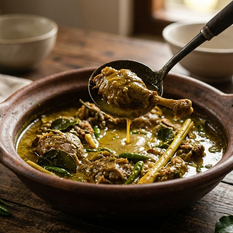 Gulai bebek (pittig gestoofde eend)