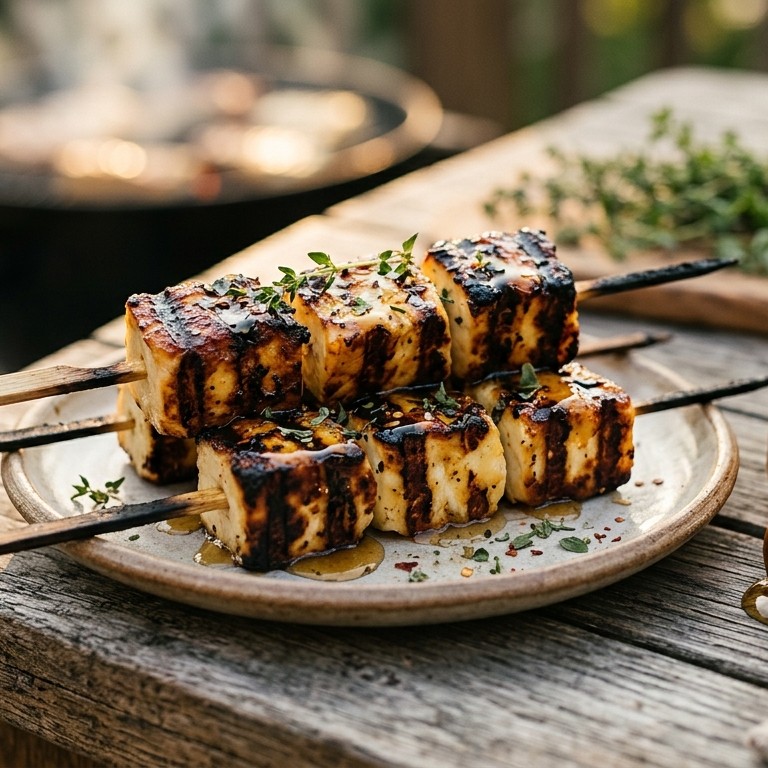 Halloumi op de bbq