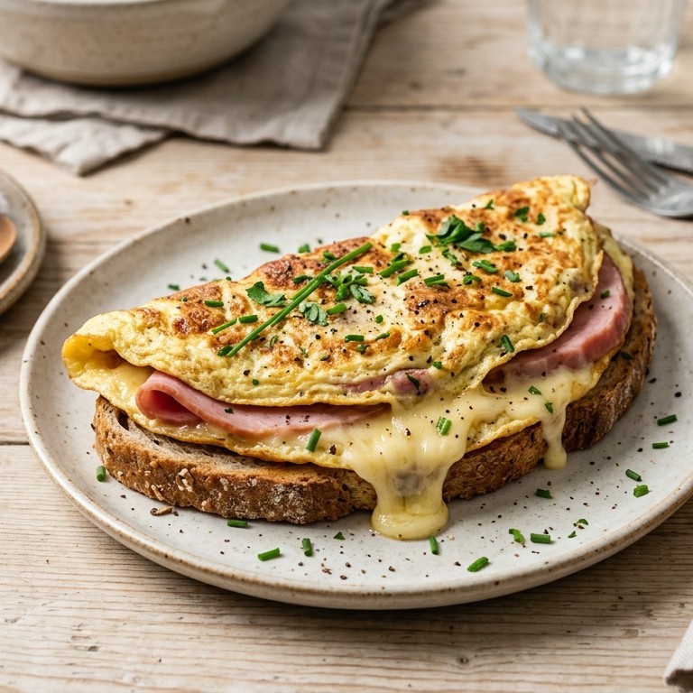 Ham kaas omelet