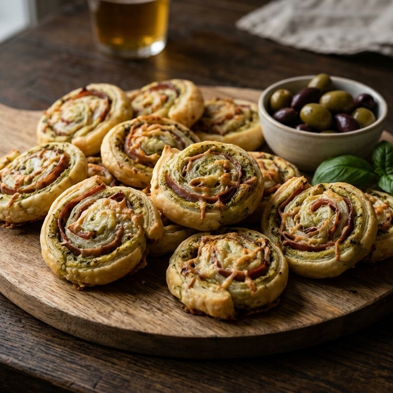 Ham-kaas-pesto-rolletjes