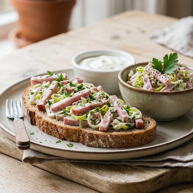 Ham prei salade