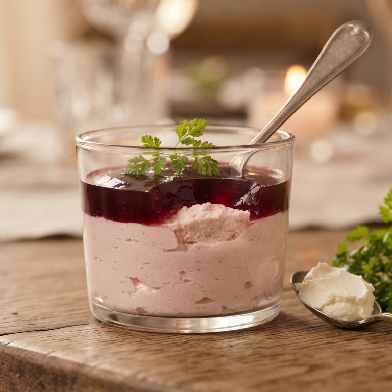 Hammousse met portgelei á la bulli
