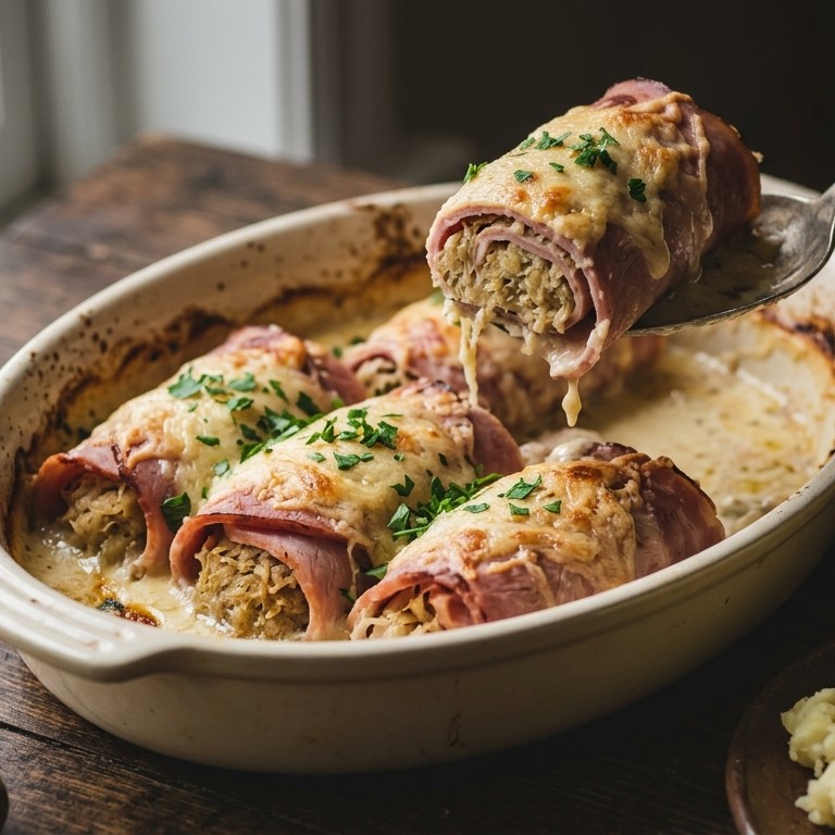 Hamzuurkoolrolletjes uit de oven