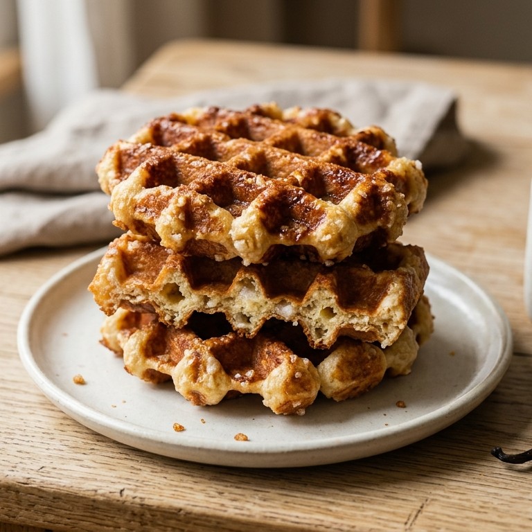 Harde wafels met parelsuiker