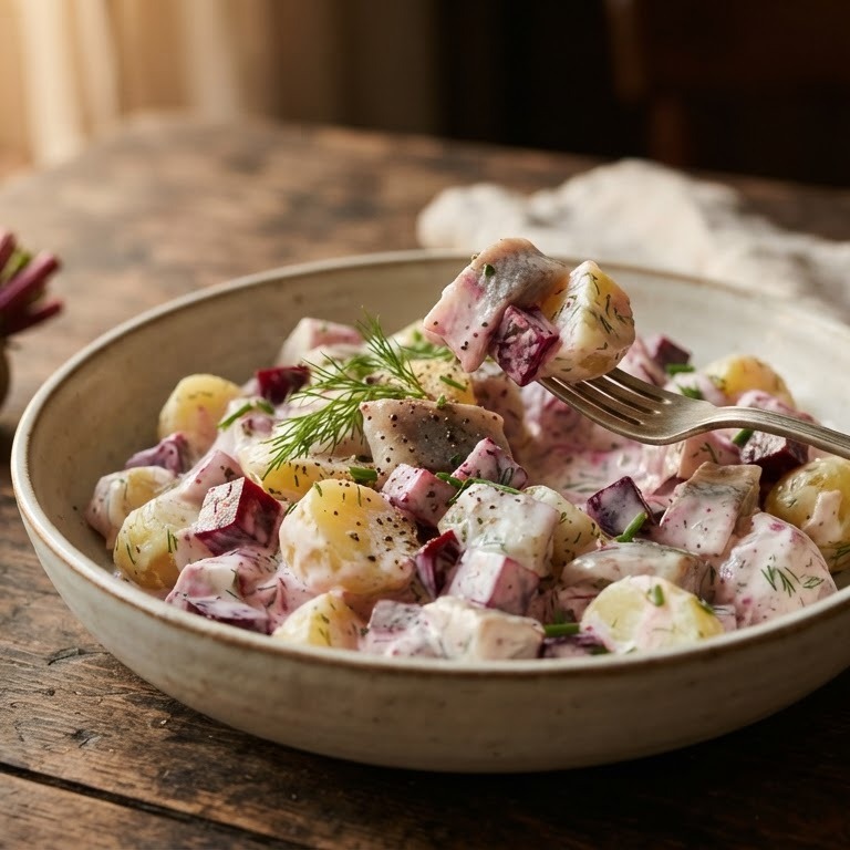Haring-aardappelsalade