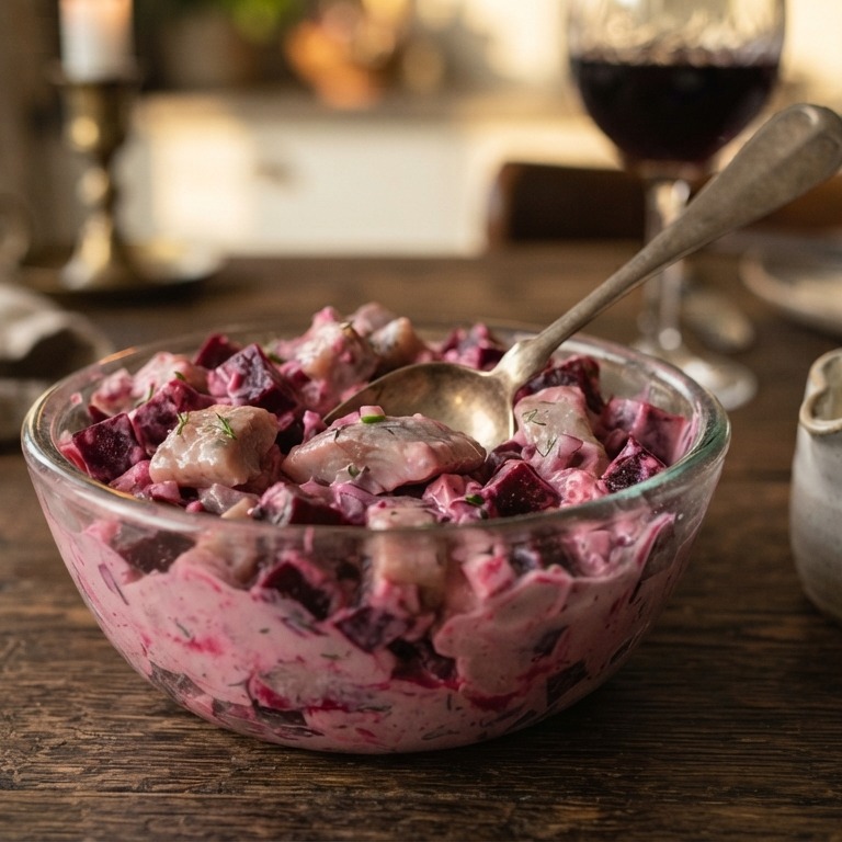 Haring bietensalade