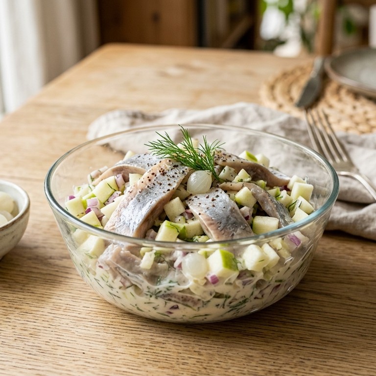 Haringsalade met appel