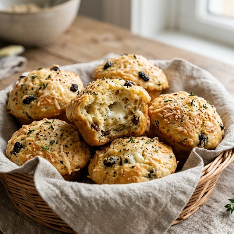 Hartige muffins met geitenkaas en tijm