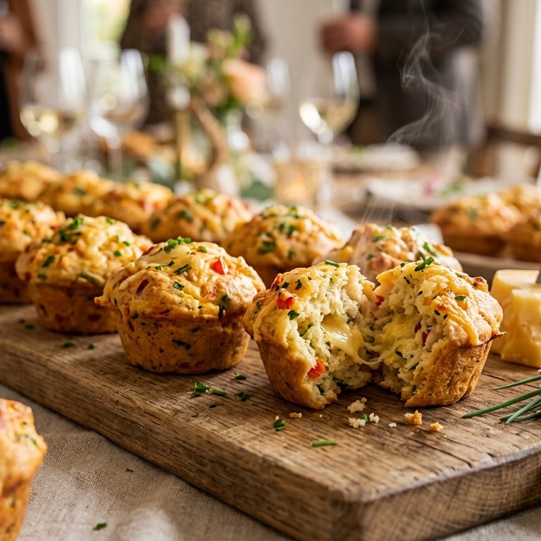 Hartige muffins voor buffet
