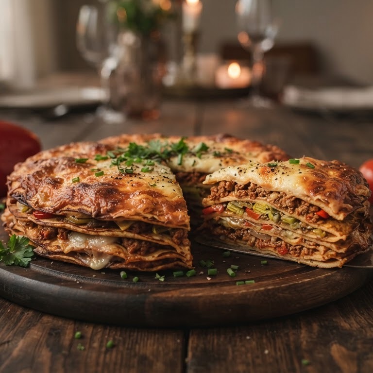 Hartige pannenkoekentaart
