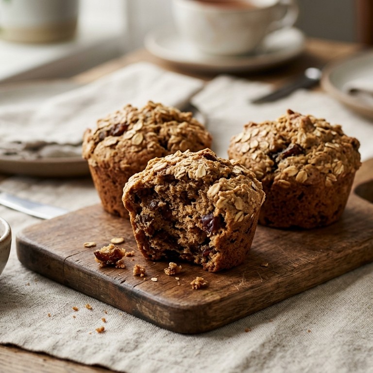 Havermout muffins met dadels