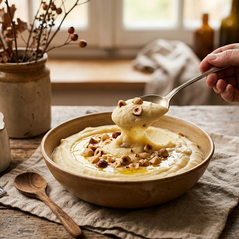 Hazelnoot/aardappelpuree