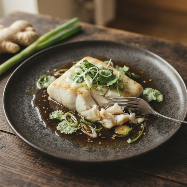 Heilbot met japanse dressing