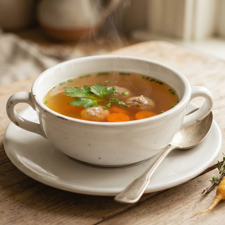 Heldere Franse bouillon