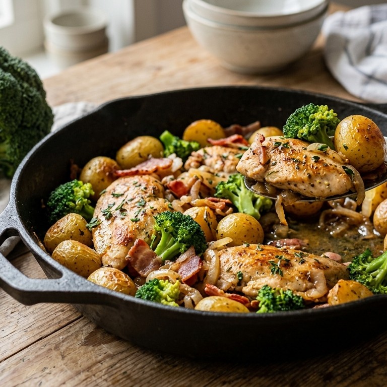 Hollandse kip met mini krieltjes en broccoli