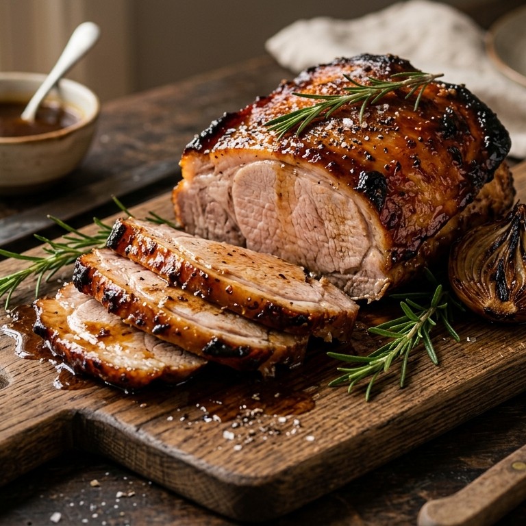 Honing-mosterd gebraad uit de oven