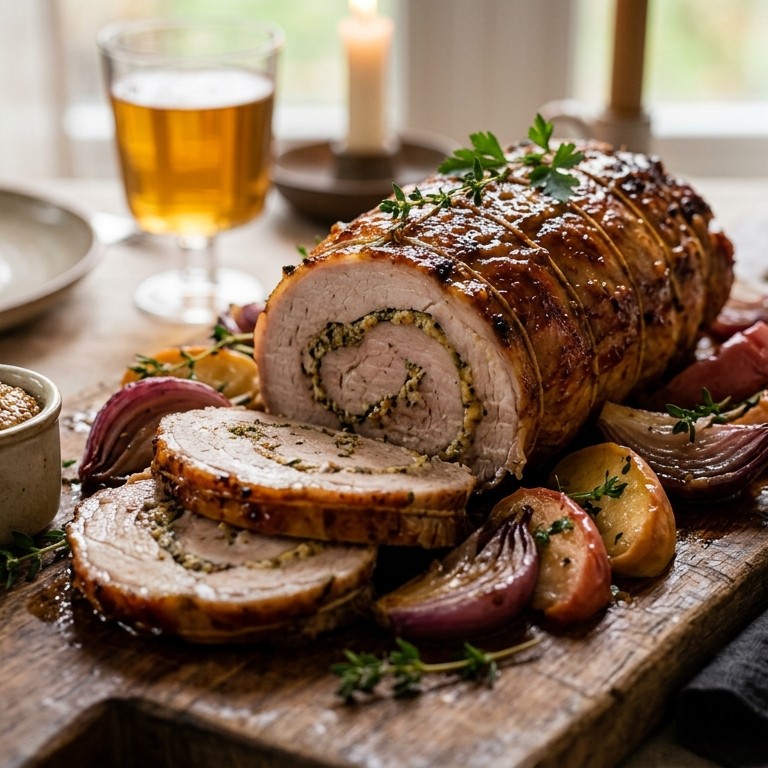 Honing-mosterd  rollade