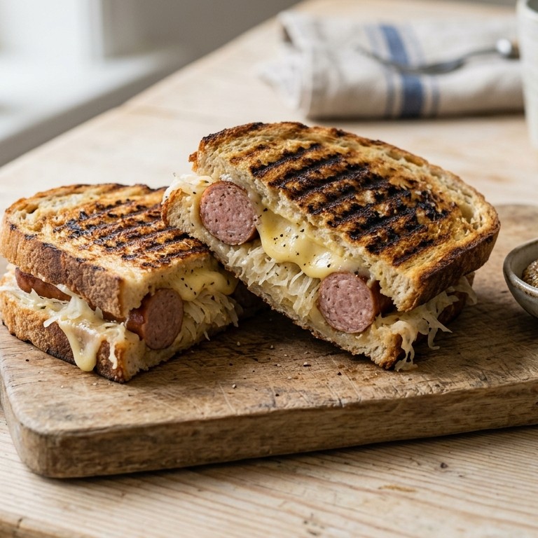 Hotdogtosti met zuurkool van Sonja Bakker