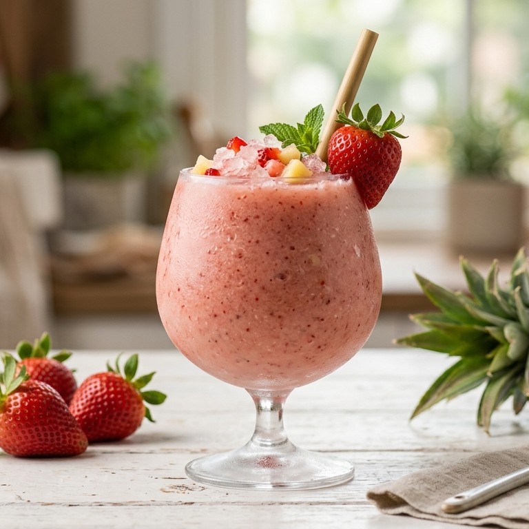 IJsmix aardbeiendrank